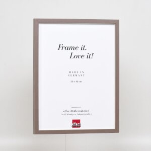 Cadre en bois Effect Profil 35 brun 28x35 cm verre normal + entretoise