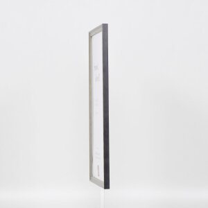 Cadre Effect en bois massif Profil 25 gris 30x30 cm Verre antireflet