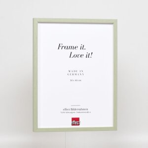 Cadre en bois Effect Profil 35 vert 30x30 cm verre normal + entretoise