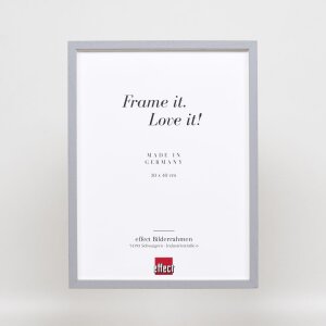 Cadre en bois Effect Profil 35 gris clair 30x30 cm verre normal + entretoise