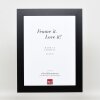 Cadre Effect en bois massif Profil 30 noir 30x30 cm verre antireflet