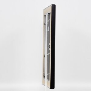 Effect cadre en bois profil 95 noir 30x30 cm verre normal