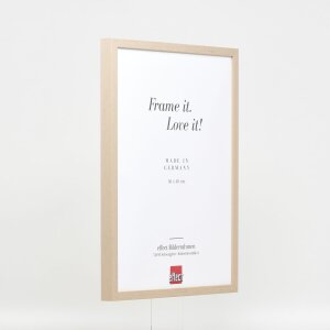 Cadre en bois Effect Profil 35 brun clair 30x40 cm Verre antireflet