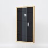 Cadre Effect en bois massif Profil 22 brun-or 30x45 cm verre clair