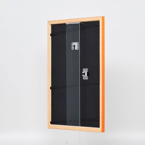 Effect cadre en bois profil 89 saumon 30x45 cm verre normal