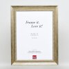 Effect cadre en bois massif profil 28 or 30x45 cm verre clair