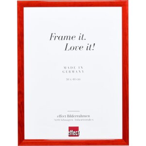 Cadre en bois Effect Profil 89 rouge 30,5x91,5 cm verre...