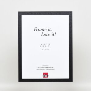 Effect cadre en bois profil 2210 noir 35x100 cm verre normal