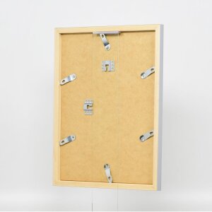 Cadre en bois Top Cube 35x100 cm argenté Verre antireflet