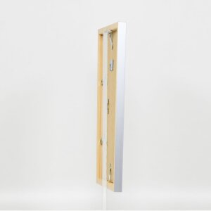 Cadre en bois Top Cube 35x100 cm argenté Verre antireflet