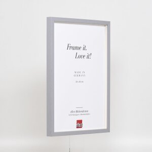 Cadre en bois Effect Profil 35 gris clair 35x50 cm verre normal + entretoise