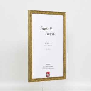 Cadre en bois Effect Profil 2070 Verre antireflet 35x50 cm or