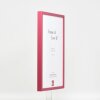 Cadre en bois Effect Profil 35 rouge 40x40 cm verre antireflet
