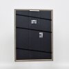 Cadre Effect en bois massif Profil 25 brun noisette 40x50 cm verre clair