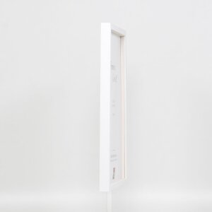 Cadre en bois Effect Profil 35 blanc 40x50 cm verre normal + entretoise