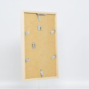 Cadre en bois Effect Profil 33 blanc 45x60 cm verre normal