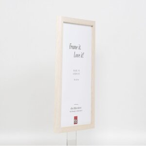 Cadre en bois Effect Profil 33 blanc 45x60 cm verre normal