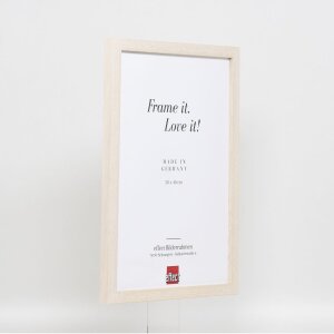 Cadre en bois Effect Profil 33 blanc 45x60 cm verre musée