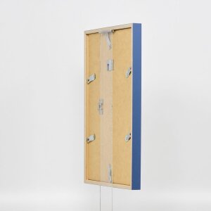 Cadre en bois Effect Profil 35 bleu 50x50 cm verre normal + entretoise