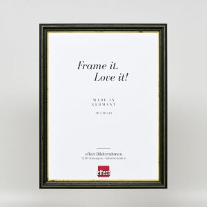 Cadre en bois Effect Profil 21 vert 50x60 cm verre normal