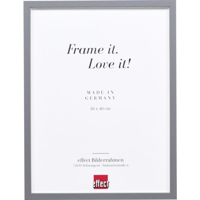 Cadre en bois Effect Profil 35 anthracite 50x60 cm verre normal + entretoise