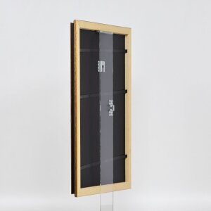 Cadre en bois Effect Profil 21 brun noisette 50x75 cm verre antireflet