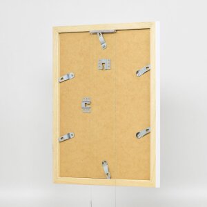 Cadre en bois Effect Top N blanc 50x75 cm verre antireflet