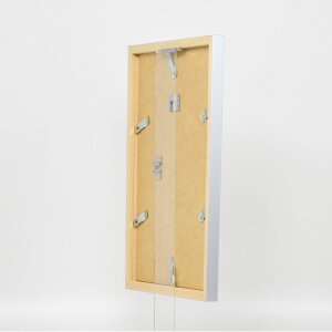 Cadre en bois Top Cube 60x80 cm argent verre normal