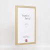 Cadre en bois Top Cube 60x90 cm or Verre antireflet