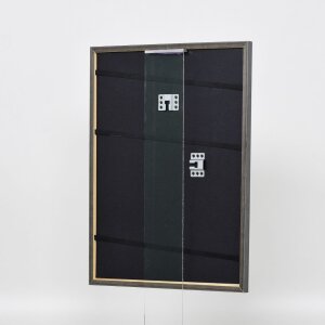 Cadre Effect en bois massif Profil 25 bleu 7x10 cm verre antireflet
