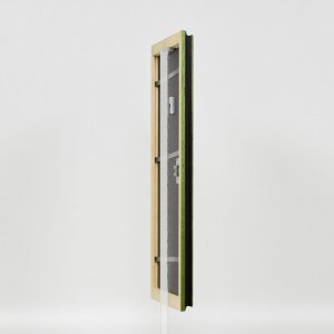Effect cadre en bois profil 21 vert 7x10 cm verre normal
