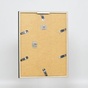 Cadre en bois Effect Profil 35 noir 7x10 cm verre normal + entretoise
