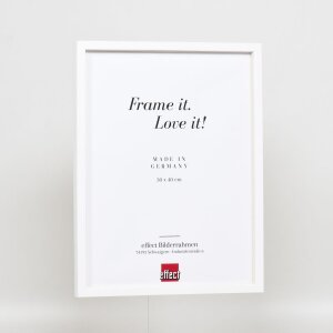 Cadre en bois Effect Profil 35 blanc 7x10 cm verre normal + entretoise