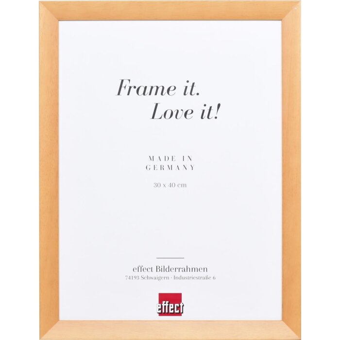 Cadre bois Effect Top N bouleau 70x100 cm verre acrylique