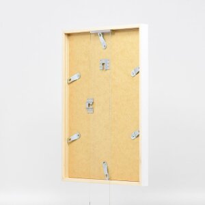 Cadre en bois Effect Profil 35 blanc 9x13 cm Verre antireflet