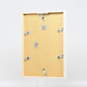 Cadre en bois Effect Profil 35 blanc 9x13 cm Verre antireflet