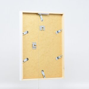 Cadre en bois Effect Profil 35 blanc 9x13 cm Verre antireflet