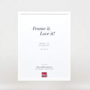Cadre en bois Effect Profil 35 blanc 9x13 cm Verre antireflet