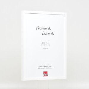Cadre en bois Effect Profil 35 blanc 9x13 cm Verre antireflet