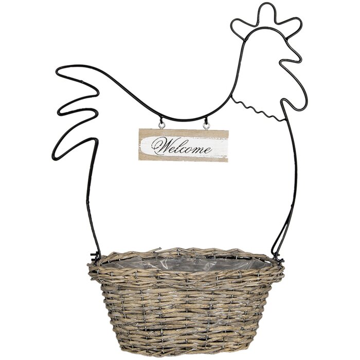 Corbeille marron 38x18x51 cm 64760