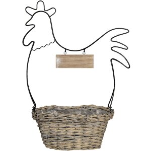 Corbeille marron 38x18x51 cm 64760