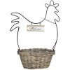 Corbeille marron 38x18x51 cm 64760