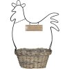 Corbeille marron 38x18x51 cm 64760