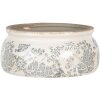Pot de fleurs gris Ø 20x8 cm 6CE1254M