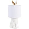 Clayre & Eef 6LMC0013W Lampe de table Lapin Ø 20x45 cm Blanc Plastique