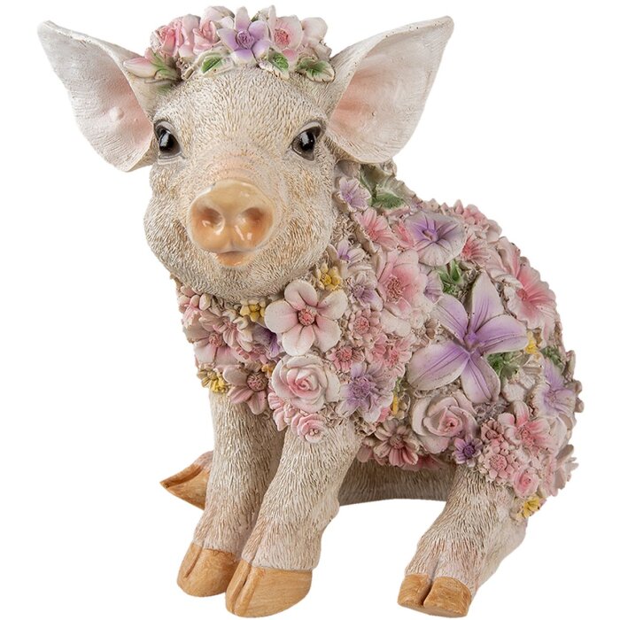 Décoration cochon multicolore 24x16x23 cm 6PR3332