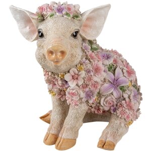 Décoration cochon multicolore 24x16x23 cm 6PR3332