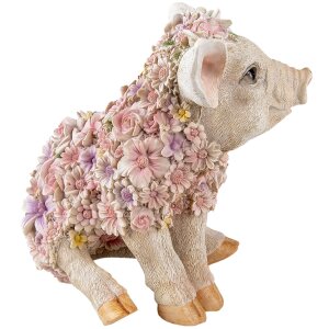 Décoration cochon multicolore 24x16x23 cm 6PR3332