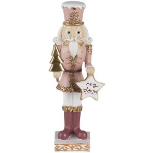 Décoration Casse-Noisette rose 9x7x22 cm 6PR3479