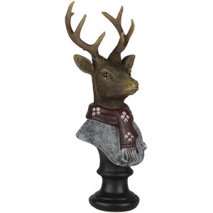 Décoration cerf multicolore 10x9x23 cm 6PR4611